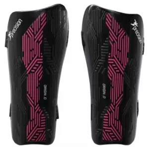 Image of Precision Origin.0 Strap Shin Guards Black/Pink Small