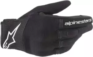 Image of Alpinestars Copper Motorcycle Gloves, black-white Size M black-white, Size M
