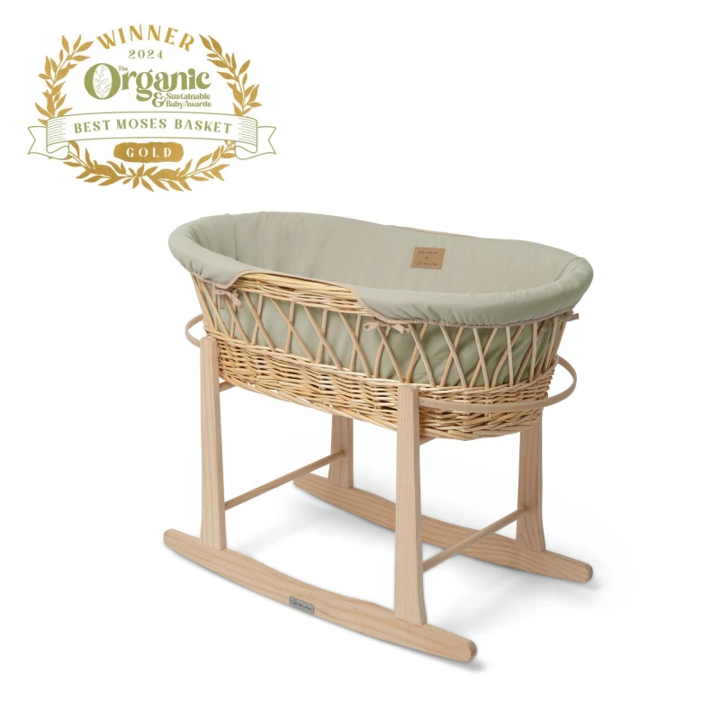 Image of Clair de Lune Clair de Lune Organic Wicker Moses - Sage