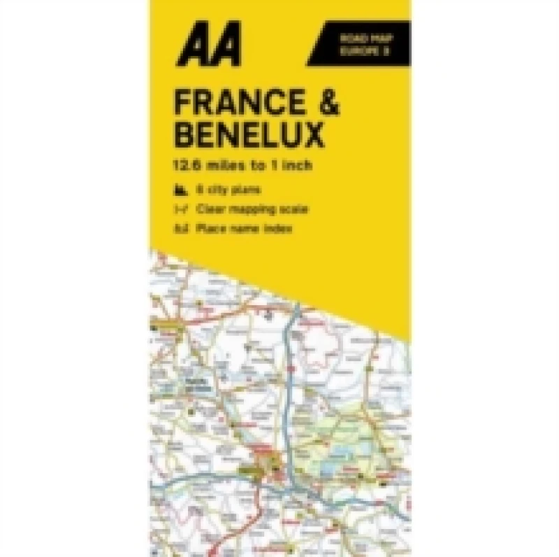 Image of Road Map France Belguim & The Netherlands 3 Books