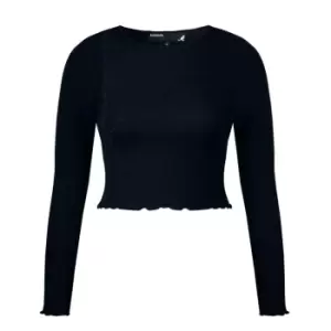 Image of Kangol Seamless Top Womens - Black