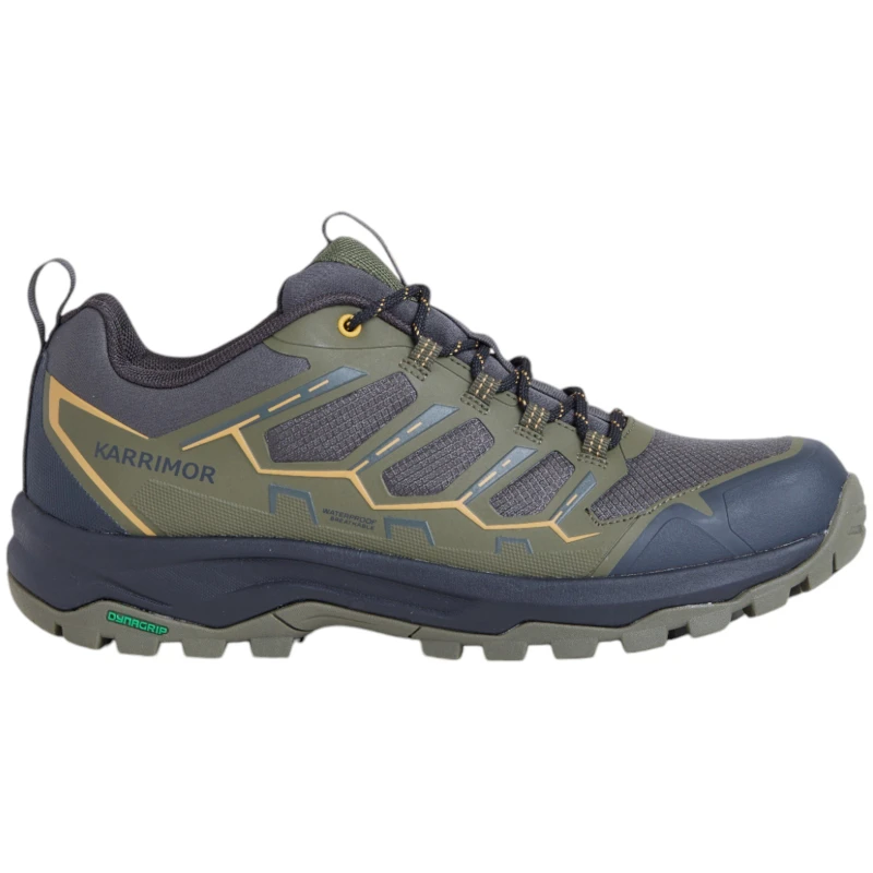 Image of Karrimor Mens Hurricane Waterproof Hiking Shoes Green male 7 (41)