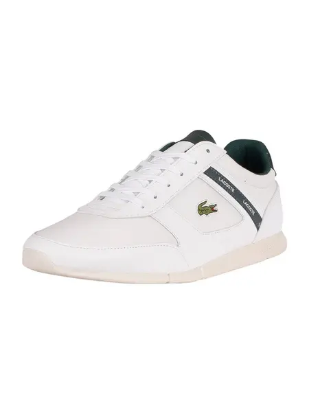 Image of Lacoste Menerva Sport 0121 1 CMA Trainers White/Dark Green 6 UK