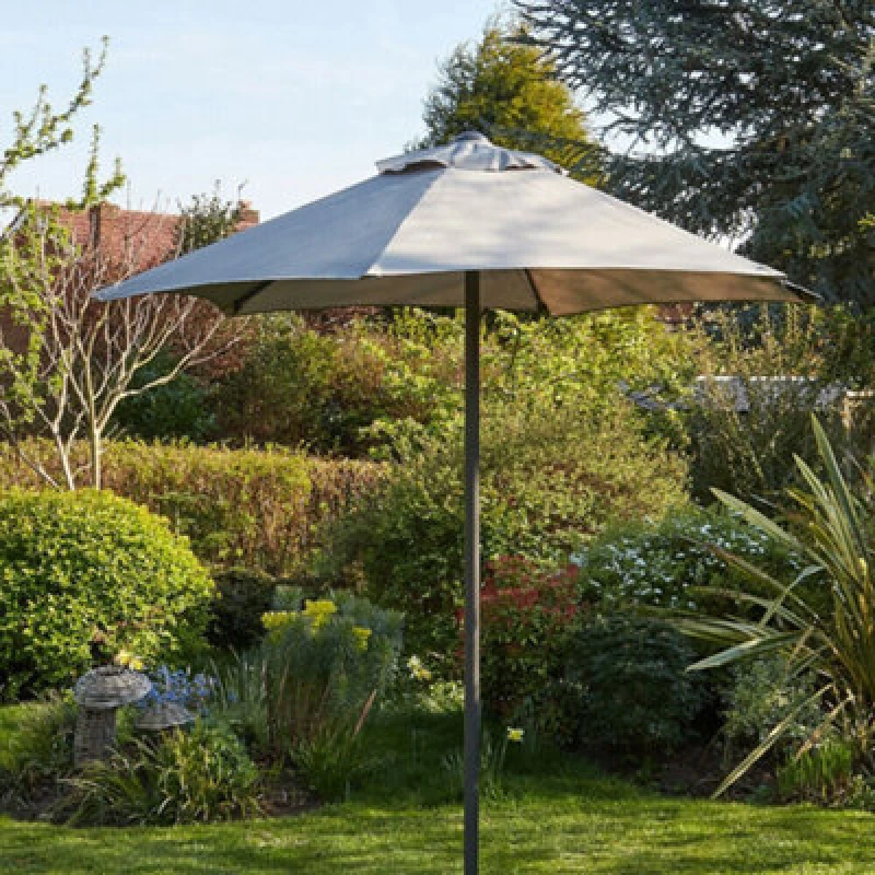 Image of Home Source Gozo 2M Garden Outdoor Parasol Grey