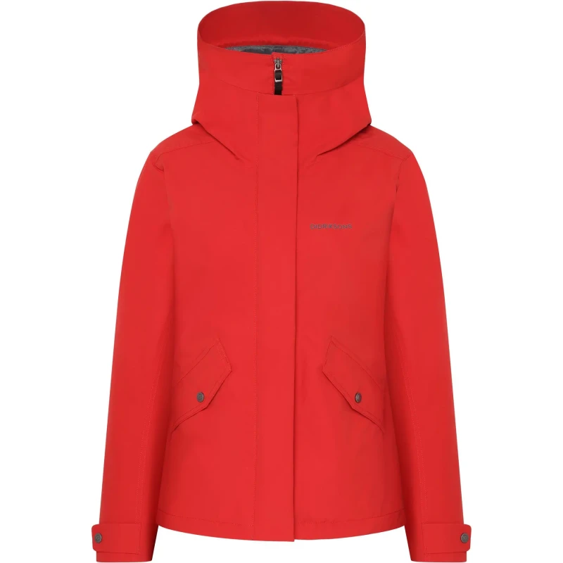 Image of Womens hooded jacket Didriksons Silja Rouge Female 46
