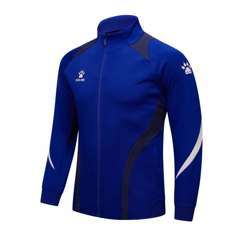 Image of Kelme Mens 4-Way Stretch Half Zip Performance Training Jacket Royal Sky Blue male Small