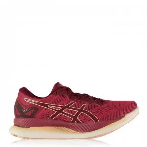 Image of Asics GlideRide Ladies Running Shoes - Red/White