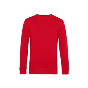 Image of B&C Mens Organic Crew Neck Sweat (L) (Red)