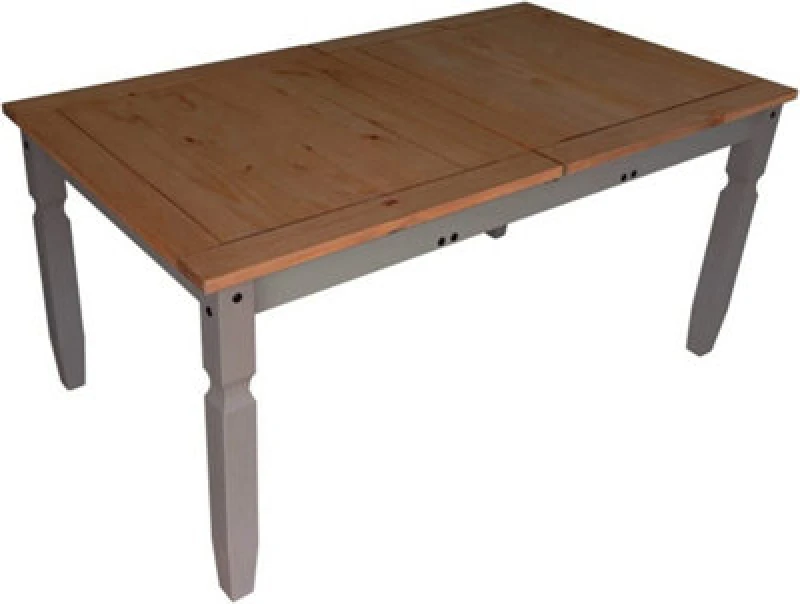 Image of MERCERS FURNITURE Corona Grey Wax Small Extending Dining Table 5060765291322