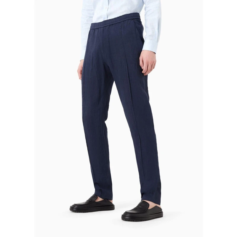 Image of Emporio Armani Trousers - Blue Male One Size