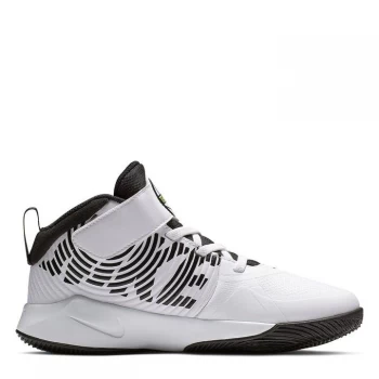 Image of Nike Team Hustle D9 Trainers Child Boys - White/Black
