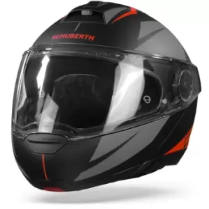 Image of Schuberth C4 Pro Merak Black Red Modular Helmet 3XL