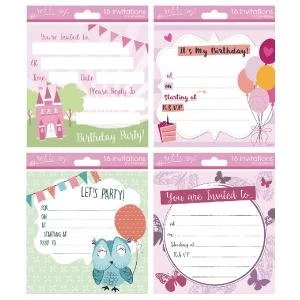 Image of Tallon Girl Designs Invitation Cards Pack of 192 4484