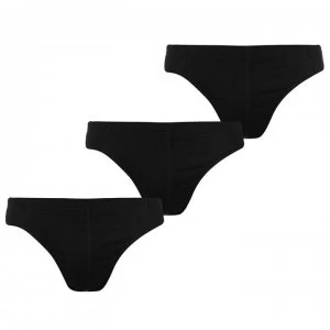 Image of Slazenger 3 Pack Briefs Mens - Black