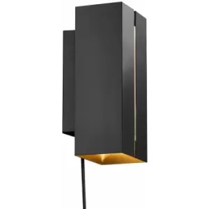 Image of Nordlux Curtiz LED Dimmable Wall Lamp Black, 2700K