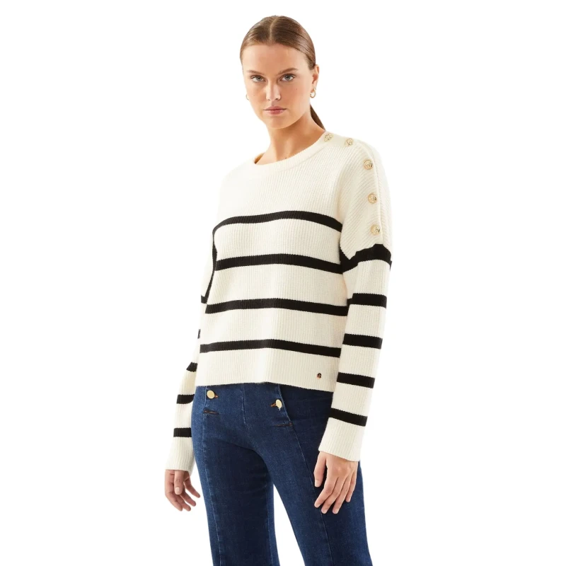 Image of La Petite Etoile Woman sweater La Petite Etoile Celian Noir Female 40