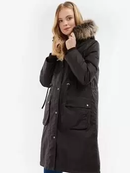 Image of Barbour Barbour Amberley Wax Jacket- Black, Size 12, Women