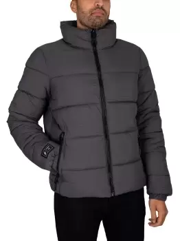 Image of Non Hooded Sports Puffer Jacket