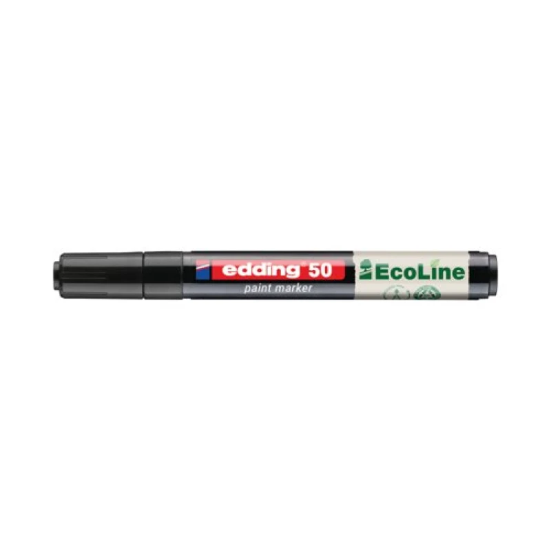 Image of Edding Edding E-50 Water-Based Paint Marker Medium Black (Pack of 10) 4-50-001/10 4-50-001/10