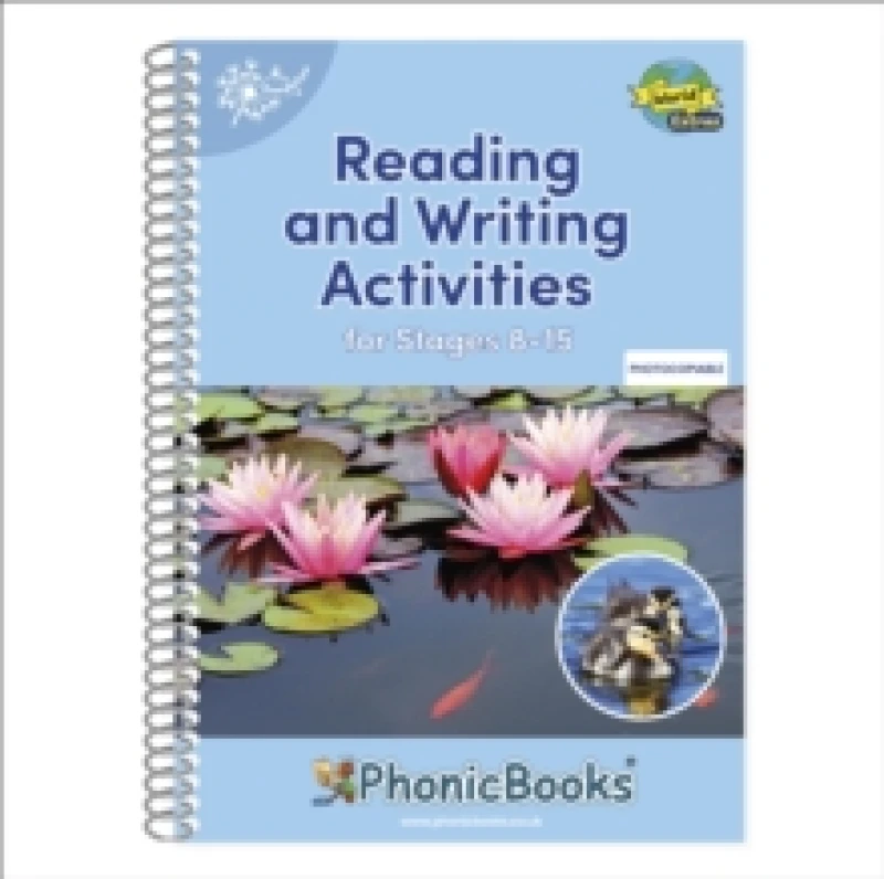 Image of Reading and Writing Activities for Stages 8-15. Adjacent Consonants and Consonant Digraphs. Spiral bound Books