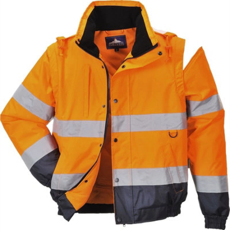 Image of Oxford Weave 300D Class 3 Hi Vis 2-in-1 Jacket C468ORR4XL Colour: Orange