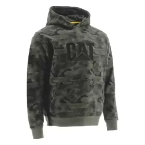 Image of Caterpillar Mens Trademark Hooded Logo Work Sweatshirt XXL - Chest 50-53' (127 - 132cm)