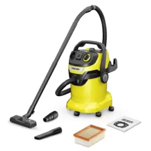 Image of Karcher WD 5 P V-25/5/22 Black, Stainless steel, Yellow 25 L 1100 W