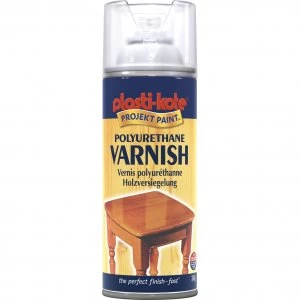 Image of Plastikote Fast Dry Enamel Aerosol Spray Paint Clear Gloss 400ml