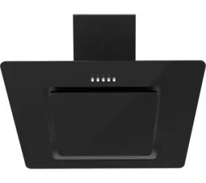 Image of STATESMAN ACH60BL Chimney Cooker Hood - Black Glass, Black