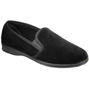 Image of Mirak Shepton Slip-On Slipper / Mens Slippers / Classic Slippers (12 UK) (Black)