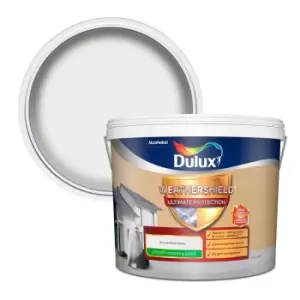 Image of Dulux Weathershield Ultimate Protection Pure Brilliant White Smooth Masonry Paint 10L