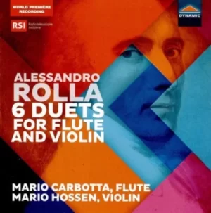 Image of Alessandro Rolla 6 Duets for Flute and Violin by Alessandro Rolla CD Album