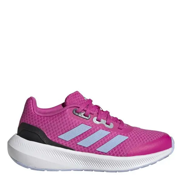 Image of adidas Run Falcon 3 Junior Girls Running Shoes - Pink 3