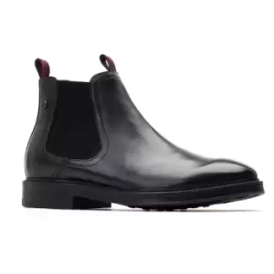 Image of Base London Mens Masada Pull Up Leather Chelsea Boots UK Size 8 (EU 42)
