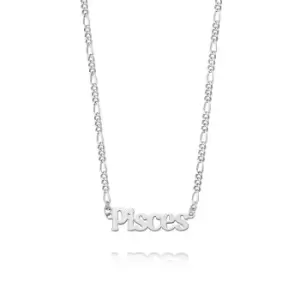 Image of Daisy London Jewellery 925 Sterling Silver Pisces Zodiac Necklace Sterling Silver