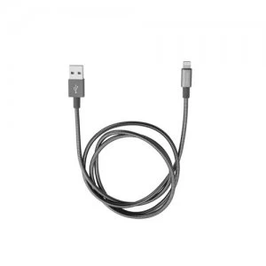 Image of Verbatim Lightning Stainless Steel Sync & Charge Cable 100cm Grey
