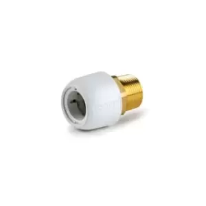 Image of Wavin Hep2O Flexible Plumbing Adaptor White 22mm H X 29/22W