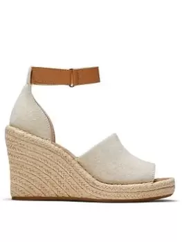 Image of TOMS Marisol Wedge Sandals - Natural, Size 7, Women