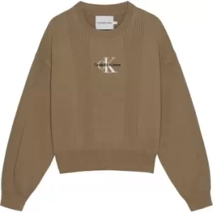 Image of Calvin Klein Jeans CKJ MG Rib CN JG24 - Brown