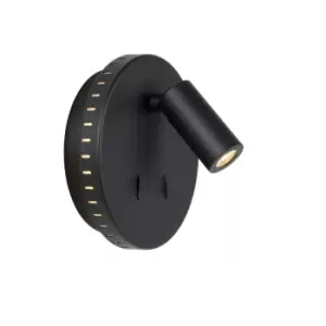 Image of Bentjer Modern Reading Wall Light - Ø14cm - LED - 1x11W 3000K - Black