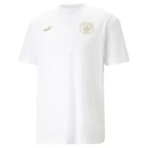 Image of Puma Manchester City CNY Training T-Shirt Adults - White