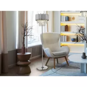 Image of Schuller Tiara Glass Floor Lamp 3 Light Chrome G9