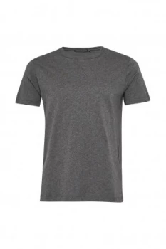 Image of Mens French Connection Classic Cotton Crew T Shirt Grey