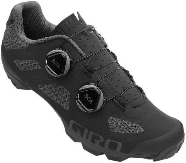 Image of Giro Sector Womens Mountain Bike and Gravel Shoes 41 BLACK/DARK SHADOW