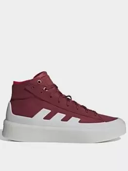 Image of adidas Sportswear Znsored Hi - Red , Red, Size 3.5, Women