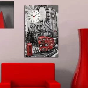 Image of 5070CS-75 Multicolor Decorative Canvas Wall Clock