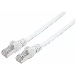 Image of Intellinet Network Patch Cable Cat7 Cable/Cat6A Plugs 15m White Copper S/FTP LSOH / LSZH PVC RJ45 Gold Plated Contacts Snagless Booted Lifetime Warran