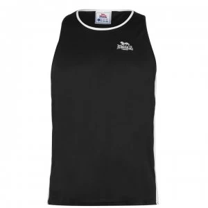 Image of Lonsdale Box Vest Mens - Black/White