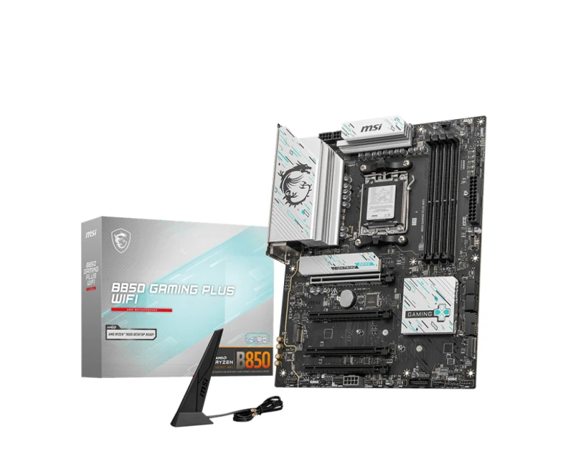 Image of MSI B850 GAMING PLUS WIFI6E AM5 DDR5 ATX Ryzen Motherboard