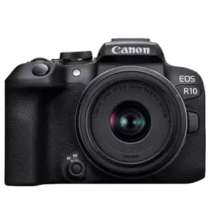 Image of Canon EOS R10 Mirrorless Camera with RF-S 18-45mm F4.5-6.3 IS STM Lens